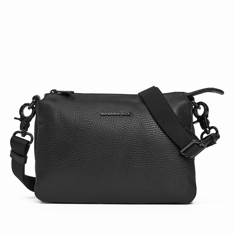 Umhängetasche Mellow Leather FZT82 Nero, Farbe: schwarz, Marke: Mandarina Duck, EAN: 8032803787439, Abmessungen in cm: 23x15.5x5, Bild 1 von 6