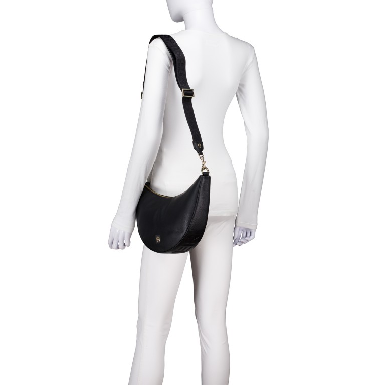 Beuteltasche Zita M Black, Farbe: schwarz, Marke: AIGNER, EAN: 4055539647871, Abmessungen in cm: 35x23x7.5, Bild 4 von 7