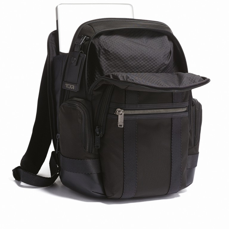 Rucksack Alpha Bravo Nathan Black, Farbe: schwarz, Marke: Tumi, EAN: 0742315550985, Abmessungen in cm: 35.5x40.5x17, Bild 8 von 8