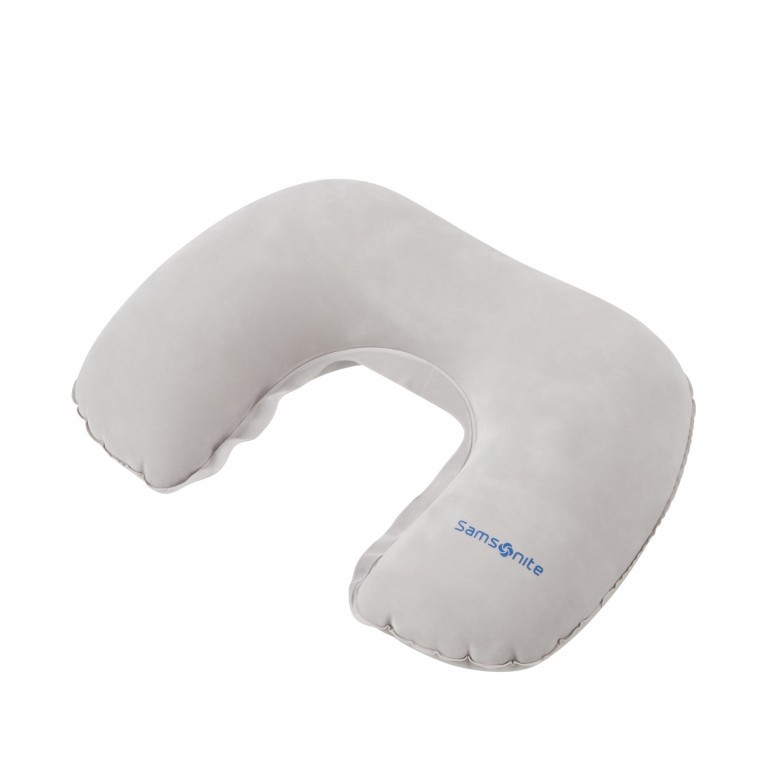 Nackenkissen mit Hülle Comfort Travelling Inflatable Pillow + Removable Cover Graphite, Farbe: grau, Marke: Samsonite, EAN: 5414847953194, Bild 1 von 1