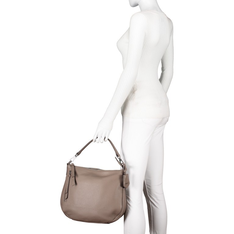 Handtasche Adria Juna Taupe, Farbe: taupe/khaki, Marke: Abro, EAN: 4061724485760, Abmessungen in cm: 32x27x10, Bild 4 von 9