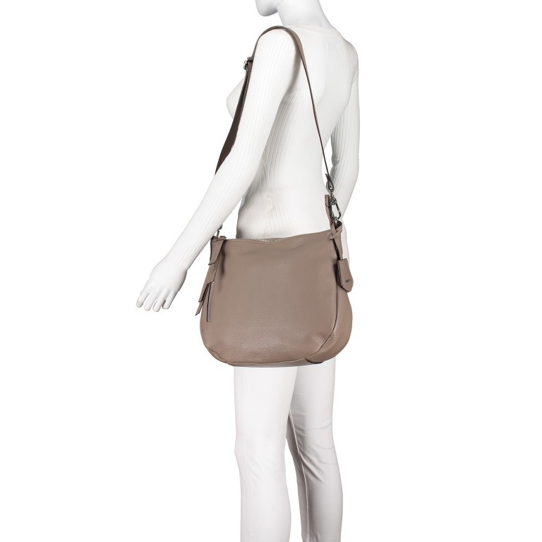 Handtasche Adria Juna Taupe, Farbe: taupe/khaki, Marke: Abro, EAN: 4061724485760, Abmessungen in cm: 32x27x10, Bild 6 von 9