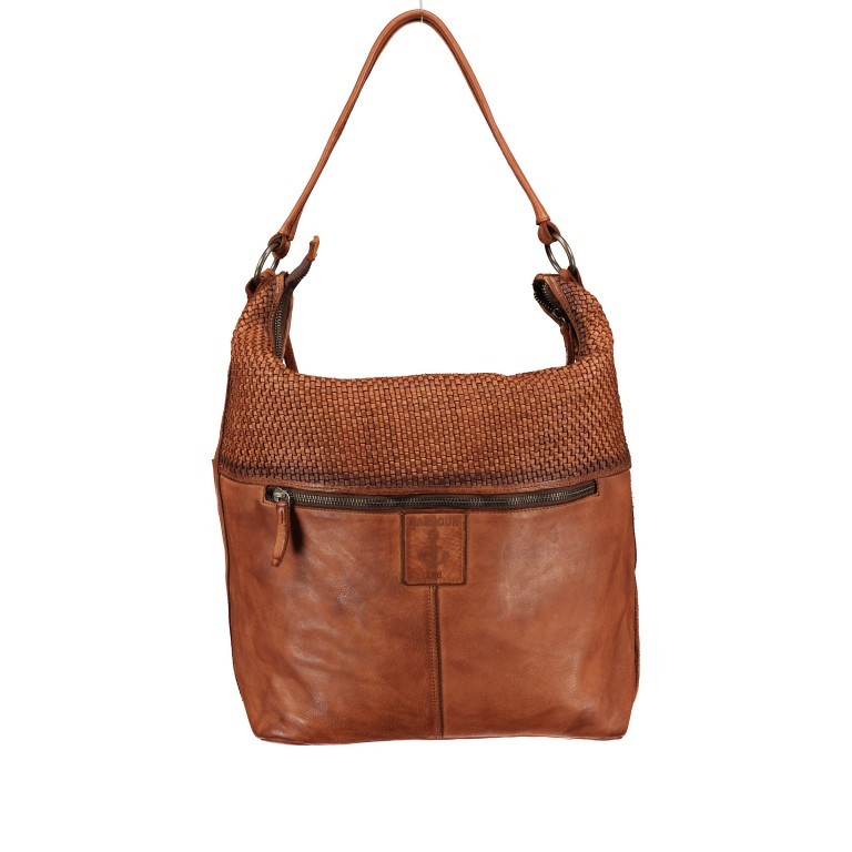 Beuteltasche Soft-Weaving Antonia SW.10501 Charming Cognac, Farbe: cognac, Marke: Harbour 2nd, EAN: 4046478051829, Abmessungen in cm: 41x36.5x14, Bild 3 von 9