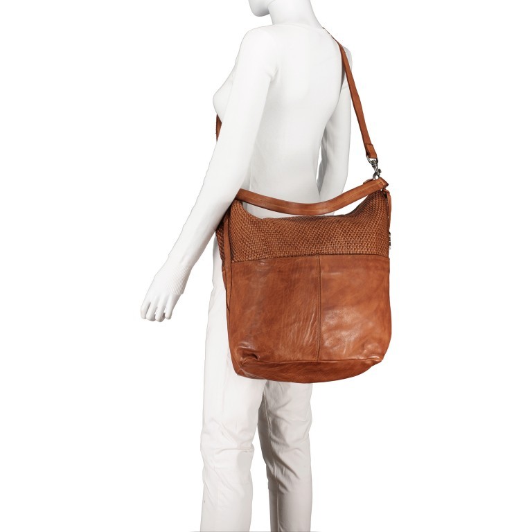 Beuteltasche Soft-Weaving Antonia SW.10501 Dark Ash, Farbe: anthrazit, Marke: Harbour 2nd, EAN: 4046478051812, Abmessungen in cm: 41x36.5x14, Bild 6 von 9