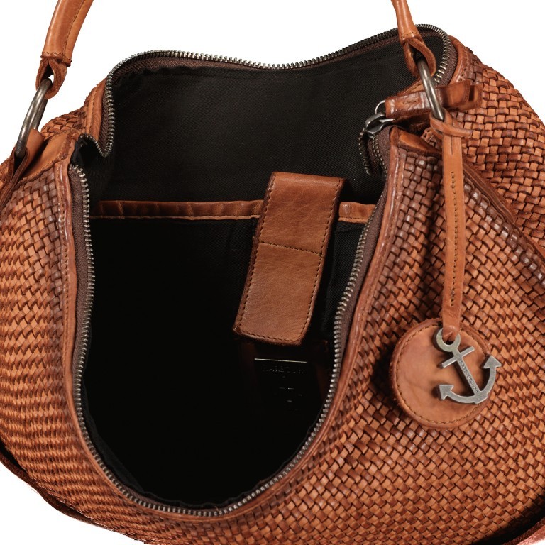 Beuteltasche Soft-Weaving Antonia SW.10501 Dark Ash, Farbe: anthrazit, Marke: Harbour 2nd, EAN: 4046478051812, Abmessungen in cm: 41x36.5x14, Bild 7 von 9