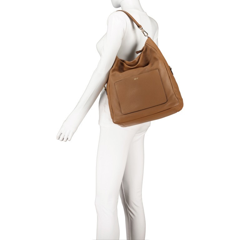Beuteltasche Dalia Raquel L Sahara, Farbe: beige, Marke: Abro, EAN: 4061724731812, Abmessungen in cm: 31x35x14, Bild 4 von 7