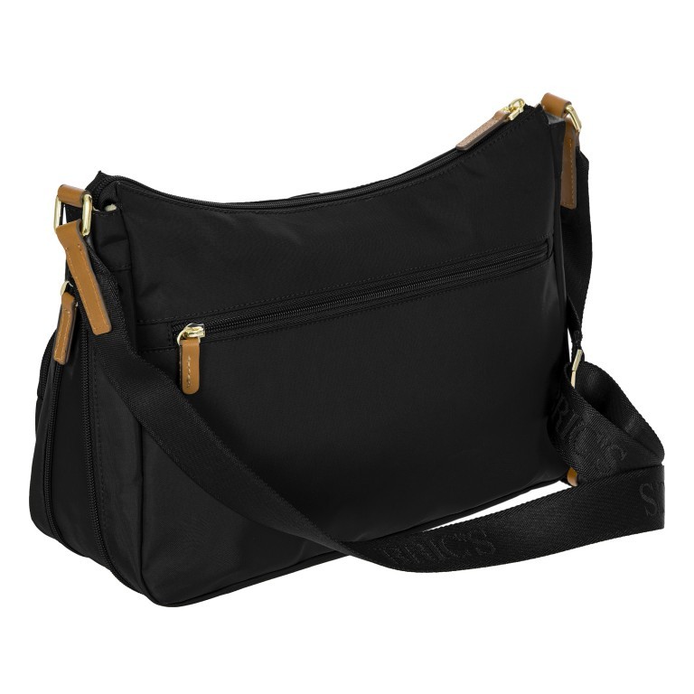 Umhängetasche X-BAG & X-Travel, Farbe: schwarz, grau, blau/petrol, braun, grün/oliv, rot/weinrot, orange, Marke: Brics, Abmessungen in cm: 34x24x8, Bild 4 von 7