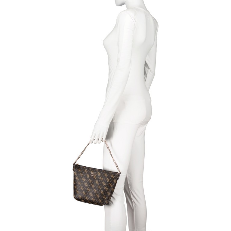 Beuteltasche Eco Brenton Latte Logo, Farbe: cognac, Marke: Guess, EAN: 0190231558927, Bild 9 von 13