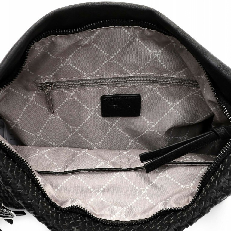 Beuteltasche Gladys Black, Farbe: schwarz, Marke: Tamaris, EAN: 4063512058057, Abmessungen in cm: 30x24.5x12, Bild 4 von 5