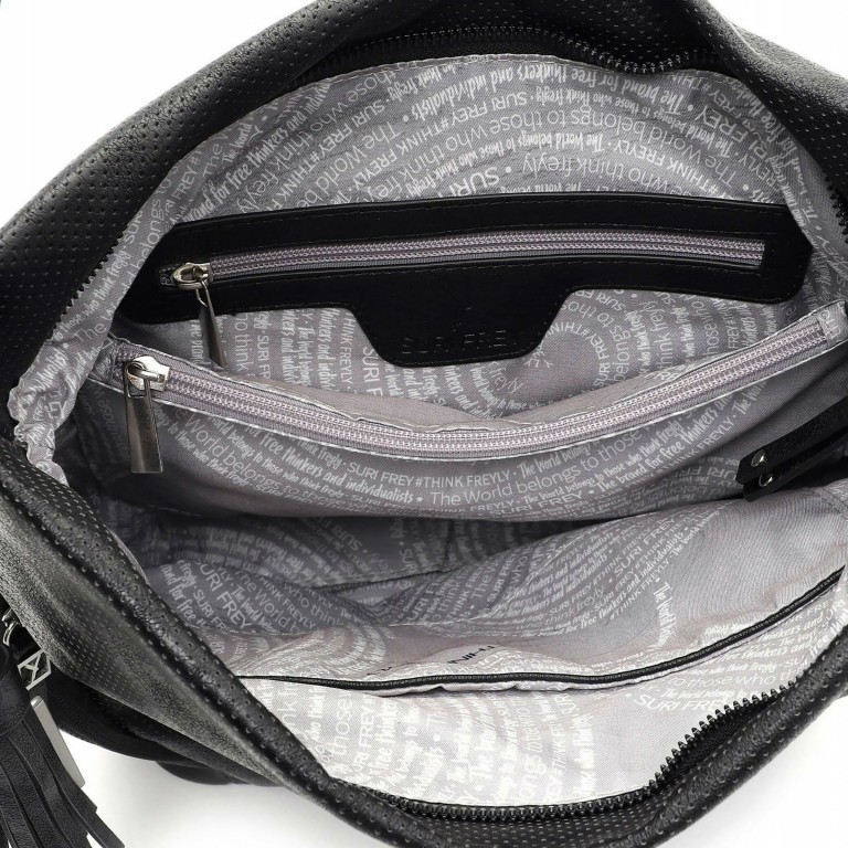 Beuteltasche Bonny 13152 Black, Farbe: schwarz, Marke: Suri Frey, EAN: 4056185153631, Abmessungen in cm: 28x31x16, Bild 4 von 5