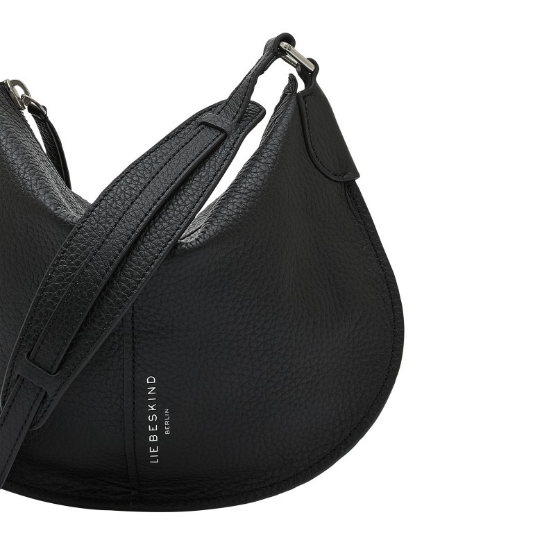 Beuteltasche Heavy Pebble Naomi Hobo S Black, Farbe: schwarz, Marke: Liebeskind Berlin, EAN: 4064657011563, Abmessungen in cm: 30x23x0.5, Bild 5 von 5