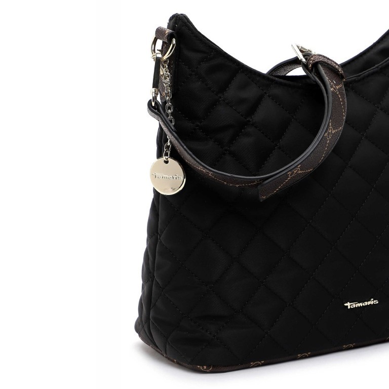 Beuteltasche Jennifer Black, Farbe: schwarz, Marke: Tamaris, EAN: 4063512071469, Abmessungen in cm: 28x27x13, Bild 5 von 5