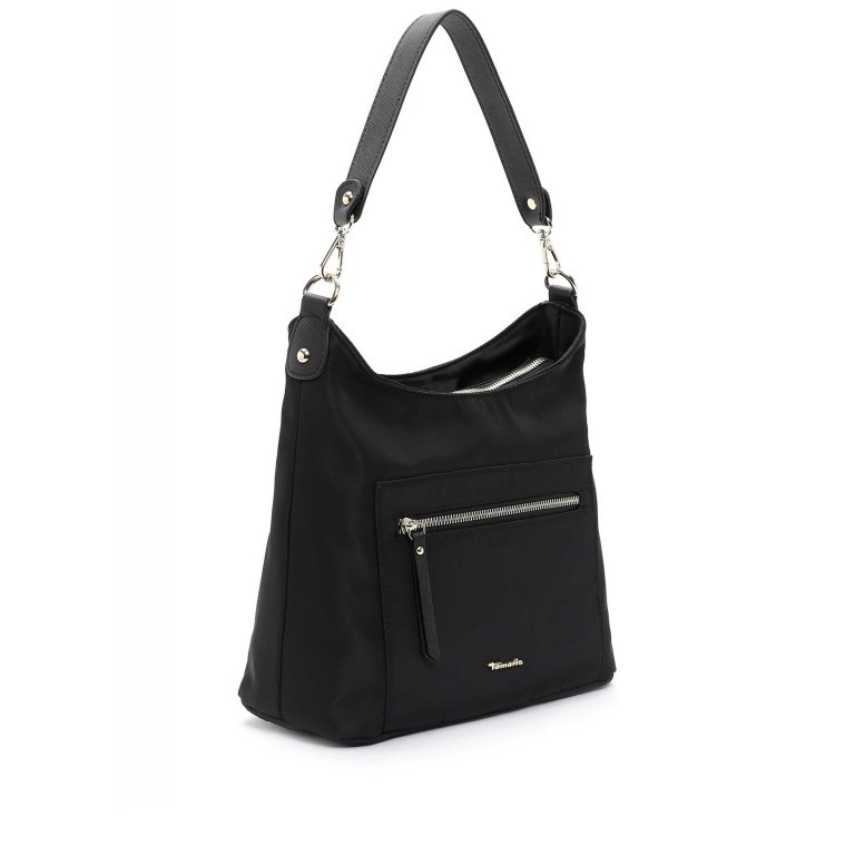 Beuteltasche Johanna Black, Farbe: schwarz, Marke: Tamaris, EAN: 4063512064812, Abmessungen in cm: 27.5x27x12, Bild 2 von 5