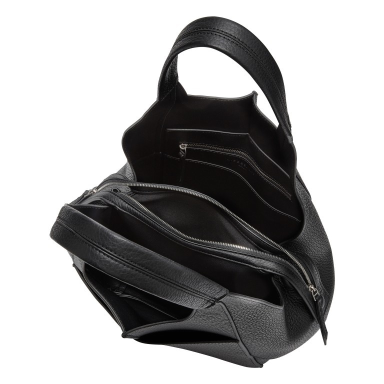 Beuteltasche Lilly Pebble Tote M Black, Farbe: schwarz, Marke: Liebeskind Berlin, EAN: 4064657036627, Abmessungen in cm: 32x28x14, Bild 4 von 5
