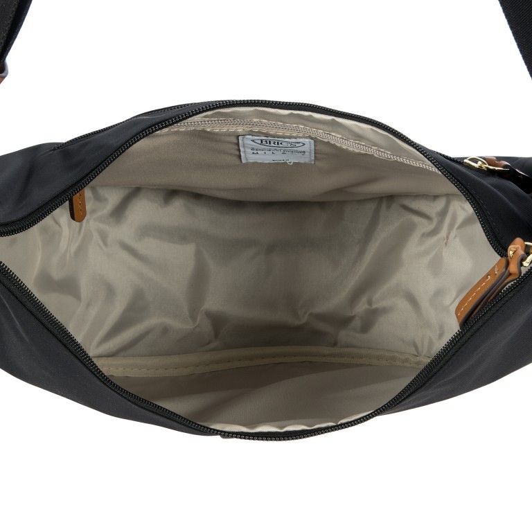 Beuteltasche X-BAG & X-Travel Halfmoon Bag, Farbe: schwarz, blau/petrol, braun, grün/oliv, orange, Marke: Brics, Abmessungen in cm: 35x28x12, Bild 6 von 7