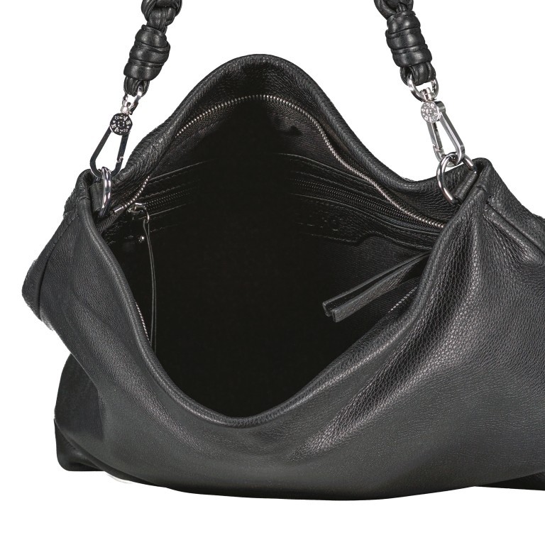 Beuteltasche Dalia Kaia Black Nickel, Farbe: schwarz, Marke: Abro, EAN: 4061724928939, Abmessungen in cm: 33x28x14, Bild 7 von 7