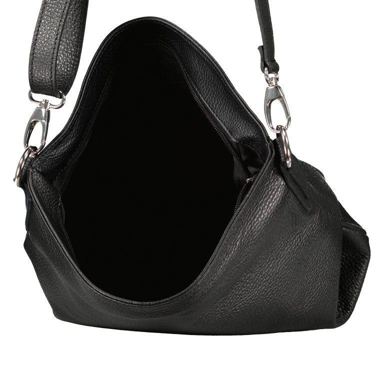 Beuteltasche Blau, Farbe: blau/petrol, Marke: Hausfelder Manufaktur, EAN: 4065646010758, Abmessungen in cm: 33x23x13, Bild 6 von 6