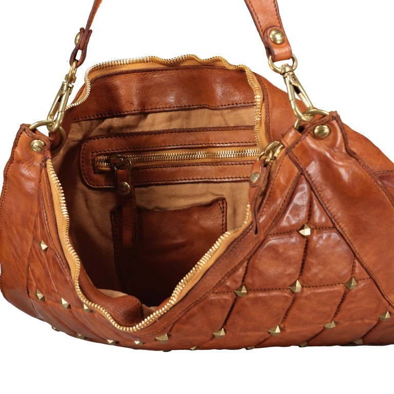 Beuteltasche Amur Cognac, Farbe: cognac, Marke: Campomaggi, EAN: 8054302967259, Abmessungen in cm: 34x31x4, Bild 7 von 7