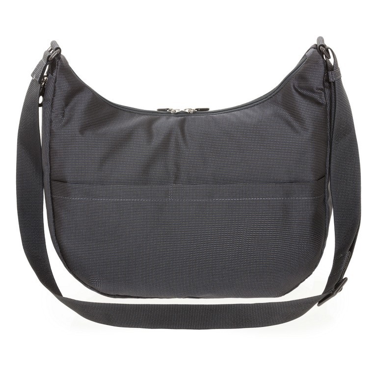 Beuteltasche MD20 QMT27 mit Dehnfalte Steel, Farbe: grau, Marke: Mandarina Duck, EAN: 8032803782687, Abmessungen in cm: 36x27x10, Bild 3 von 6