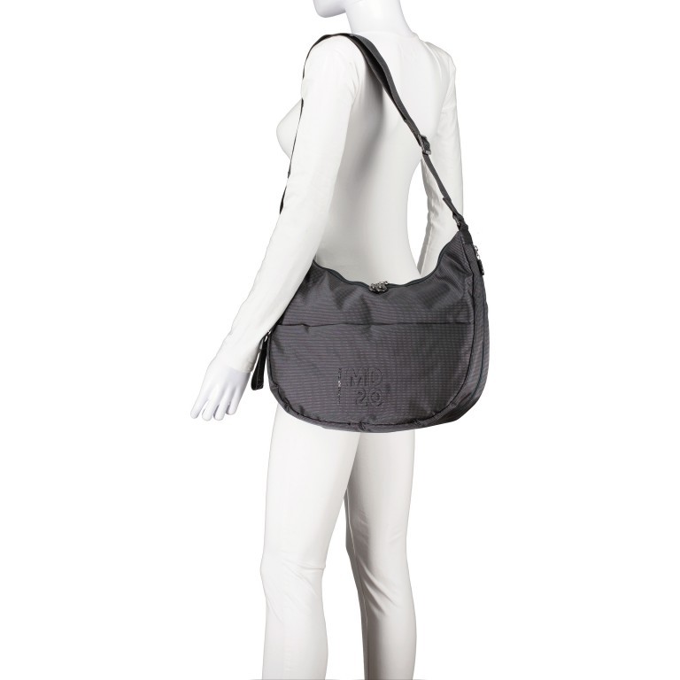 Beuteltasche MD20 QMT27 mit Dehnfalte, Marke: Mandarina Duck, Abmessungen in cm: 36x27x10, Bild 4 von 6