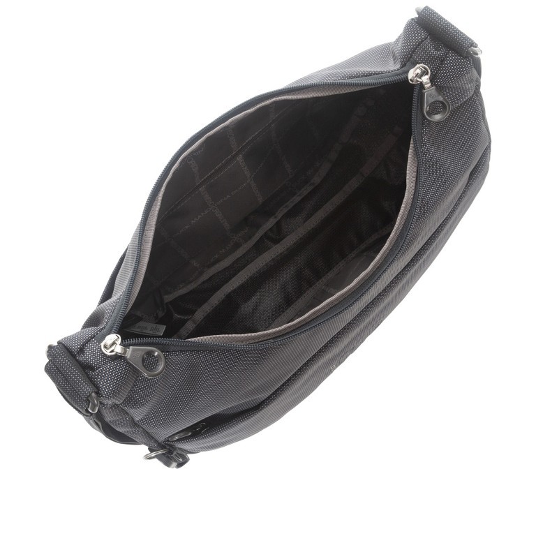 Beuteltasche MD20 QMT27 mit Dehnfalte Steel, Farbe: grau, Marke: Mandarina Duck, EAN: 8032803782687, Abmessungen in cm: 36x27x10, Bild 6 von 6