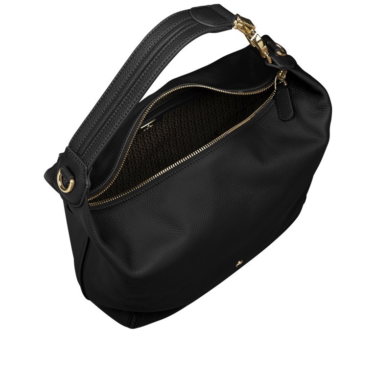 Beuteltasche Palermo M 136-105 Black, Farbe: schwarz, Marke: AIGNER, EAN: 4055539450273, Abmessungen in cm: 33x30x14, Bild 5 von 5