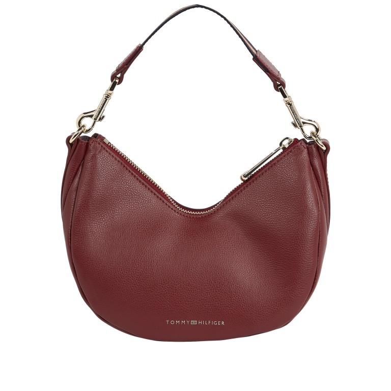 Umhängetasche Tommy Life Hobo Rouge, Farbe: rot/weinrot, Marke: Tommy Hilfiger, EAN: 8720641960823, Abmessungen in cm: 24x18x9, Bild 2 von 5