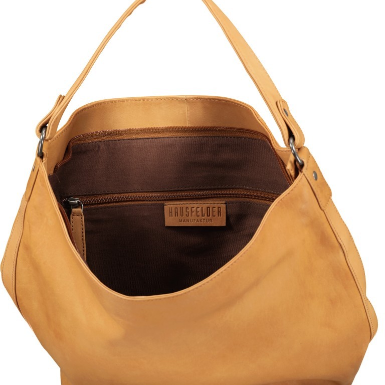 Beuteltasche Waxy Braun, Farbe: braun, Marke: Hausfelder Manufaktur, EAN: 4065646011564, Abmessungen in cm: 27x31x12.5, Bild 5 von 5