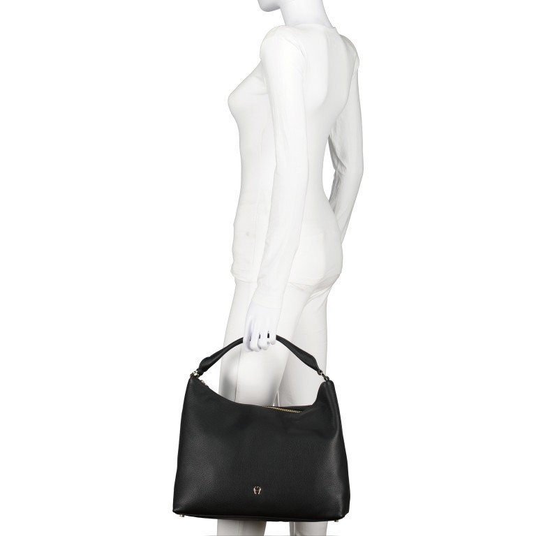 Beuteltasche Zita M Diamond Grey, Farbe: grau, Marke: AIGNER, EAN: 4055539515132, Abmessungen in cm: 37x29x16, Bild 3 von 6