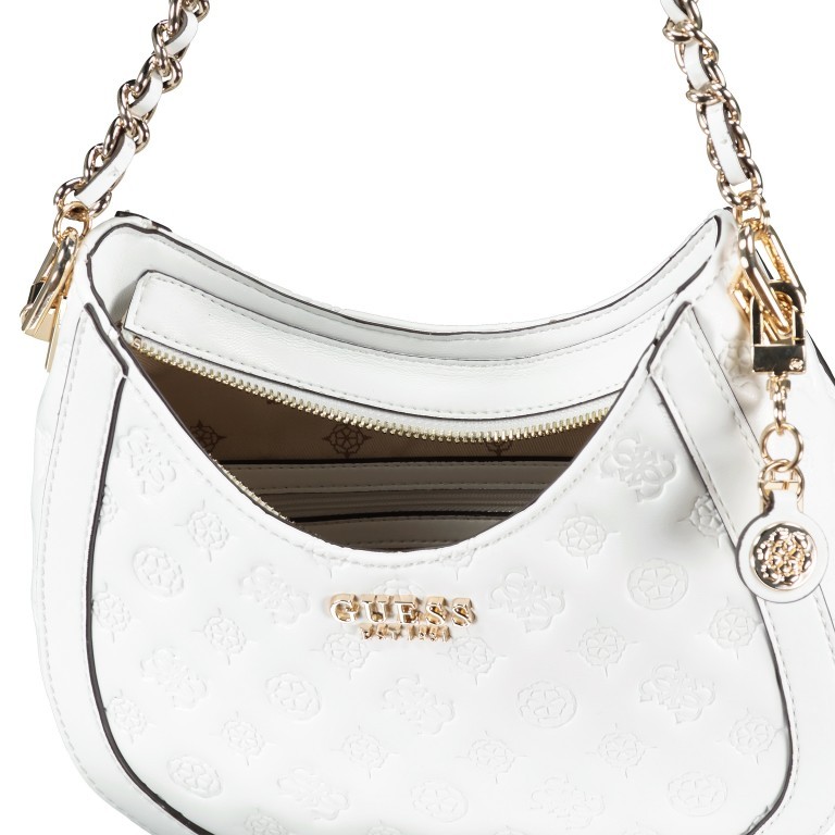 Beuteltasche Abey White, Farbe: weiß, Marke: Guess, EAN: 0190231669692, Abmessungen in cm: 24x21x8, Bild 6 von 6