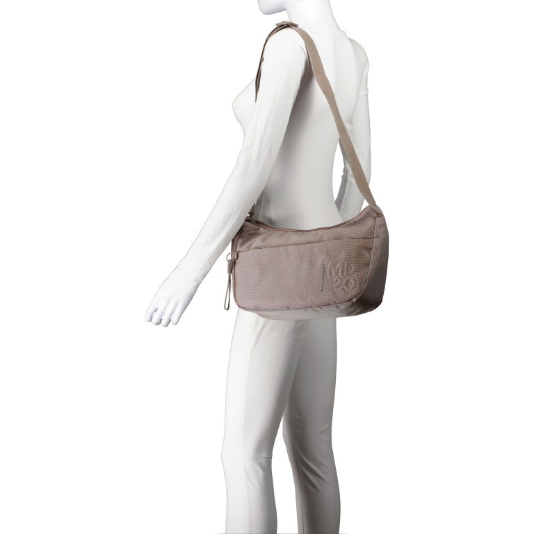 Beuteltasche MD20 QMT30 Taupe, Farbe: taupe/khaki, Marke: Mandarina Duck, EAN: 8032803795243, Abmessungen in cm: 31x21x10.5, Bild 4 von 6