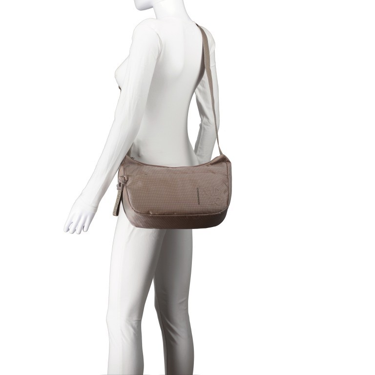 Beuteltasche MD20 QMT30 Steel, Farbe: grau, Marke: Mandarina Duck, EAN: 8032803795335, Abmessungen in cm: 31x21x10.5, Bild 5 von 6