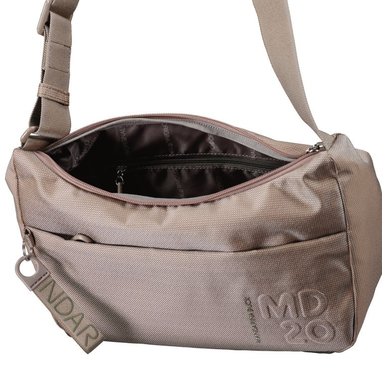 Beuteltasche MD20 QMT30 Taupe, Farbe: taupe/khaki, Marke: Mandarina Duck, EAN: 8032803795243, Abmessungen in cm: 31x21x10.5, Bild 6 von 6