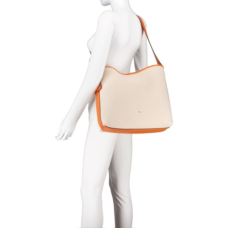 Beuteltasche 11am Ivory Orange, Farbe: orange, Marke: Abro, EAN: 4061724991360, Abmessungen in cm: 35x33x11.5, Bild 5 von 6