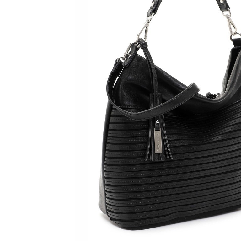 Beuteltasche Liane Black, Farbe: schwarz, Marke: Tamaris, EAN: 4063512081420, Abmessungen in cm: 32x31.5x14, Bild 5 von 5
