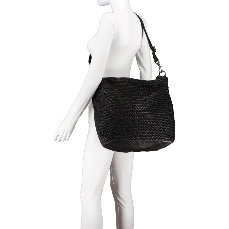 Beuteltasche Soft-Weaving-3 Valerie SW-12108 Charming Cognac, Farbe: cognac, Marke: Harbour 2nd, EAN: 4046478066939, Abmessungen in cm: 32x34x15, Bild 6 von 7