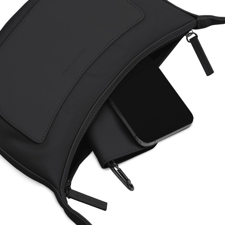 Beuteltasche Torsby All Black, Farbe: schwarz, Marke: Kapten & Son, EAN: 4251145237707, Abmessungen in cm: 25x16x2.5, Bild 5 von 7