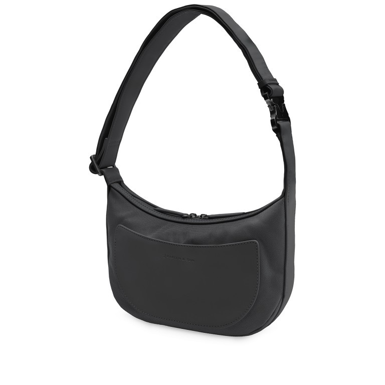 Beuteltasche Torsby All Black, Farbe: schwarz, Marke: Kapten & Son, EAN: 4251145237707, Abmessungen in cm: 25x16x2.5, Bild 2 von 7