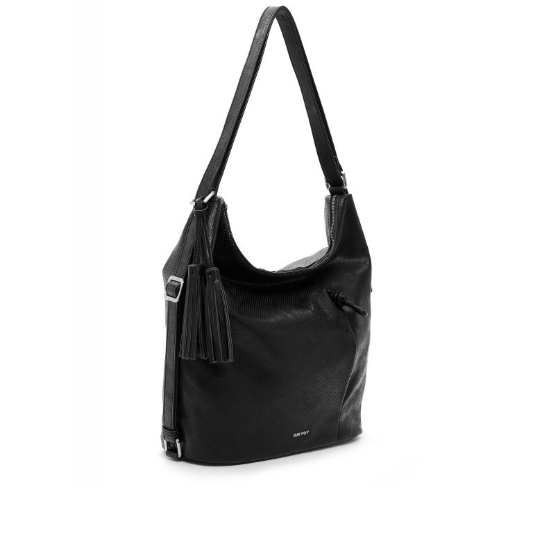 Beuteltasche / Rucksack Nicky 13975 Black, Farbe: schwarz, Marke: Suri Frey, EAN: 4056185190803, Abmessungen in cm: 30x34.5x13, Bild 2 von 5