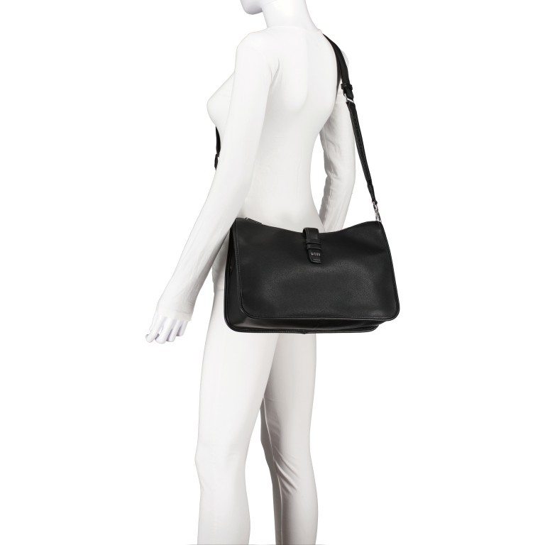 Beuteltasche Maddie Shoulder Bag Medium Beige, Farbe: taupe/khaki, Marke: Boss, EAN: 4063539993751, Abmessungen in cm: 36x23.5x11.5, Bild 7 von 8