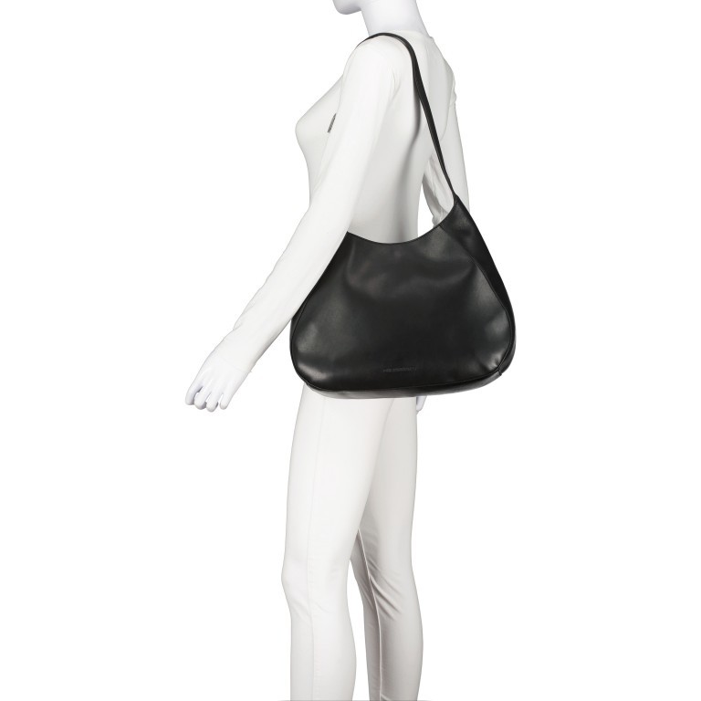 Beuteltasche Catia Silky Leather Off White, Farbe: beige, Marke: Les Visionnaires, EAN: 4262415525790, Abmessungen in cm: 37x30x9, Bild 5 von 7