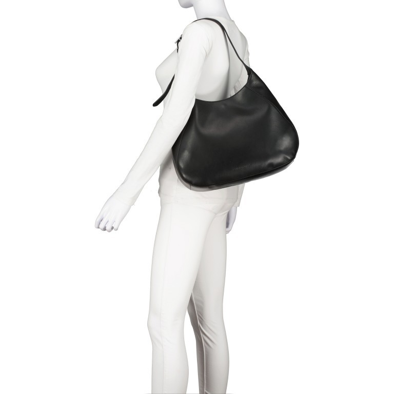 Beuteltasche Catia Silky Leather Off White, Farbe: beige, Marke: Les Visionnaires, EAN: 4262415525790, Abmessungen in cm: 37x30x9, Bild 4 von 7