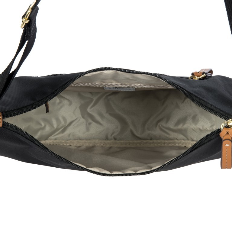 Beuteltasche X-BAG & X-Travel Moonbag, Farbe: schwarz, blau/petrol, grün/oliv, orange, Marke: Brics, Abmessungen in cm: 33x26x9.5, Bild 6 von 7