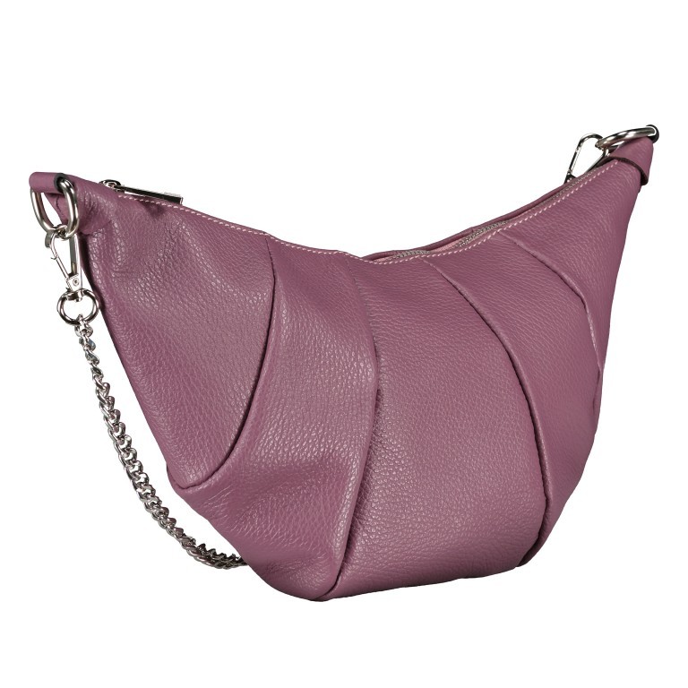 Beuteltasche mit drei Riemen Pflaume, Farbe: flieder/lila, Marke: Hausfelder Manufaktur, EAN: 4065646020429, Abmessungen in cm: 35x18.5x3, Bild 2 von 7