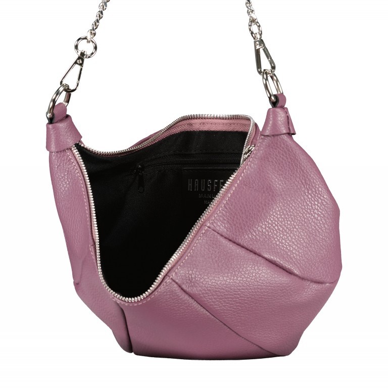 Beuteltasche mit drei Riemen Pflaume, Farbe: flieder/lila, Marke: Hausfelder Manufaktur, EAN: 4065646020429, Abmessungen in cm: 35x18.5x3, Bild 7 von 7