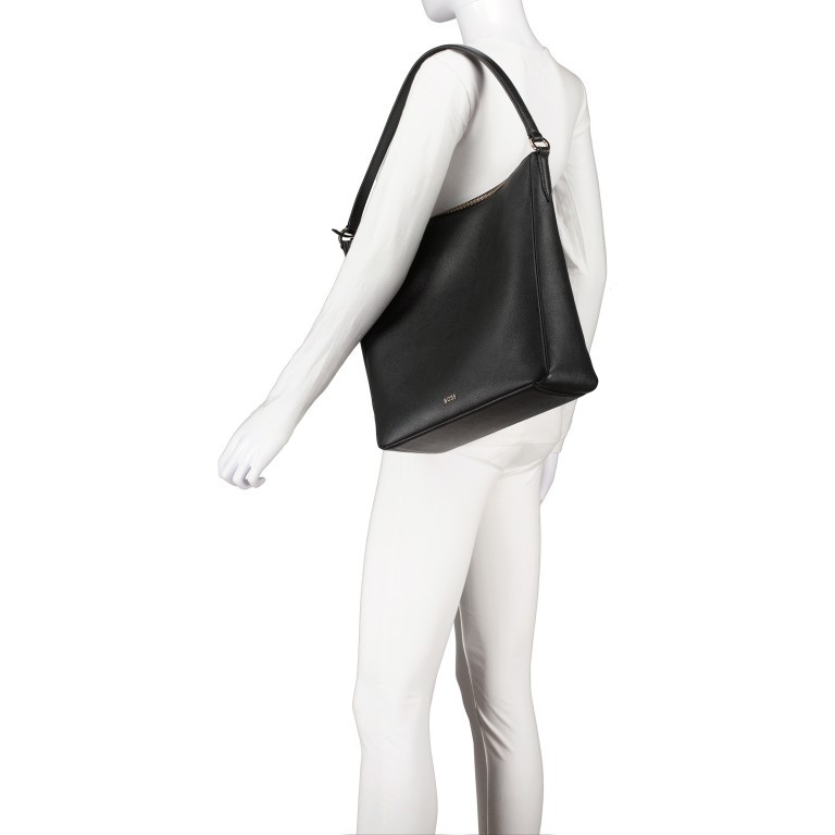 Beuteltasche Alyce Hobo Medium Beige, Farbe: cognac, Marke: BOSS, EAN: 4063541879944, Abmessungen in cm: 30x32x12, Bild 4 von 7