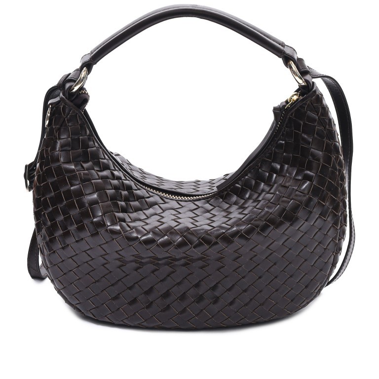 Beuteltasche Salerno Marlin, Farbe: grau, braun, rot/weinrot, Marke: Adax, Abmessungen in cm: 31.5x22x10, Bild 1 von 7