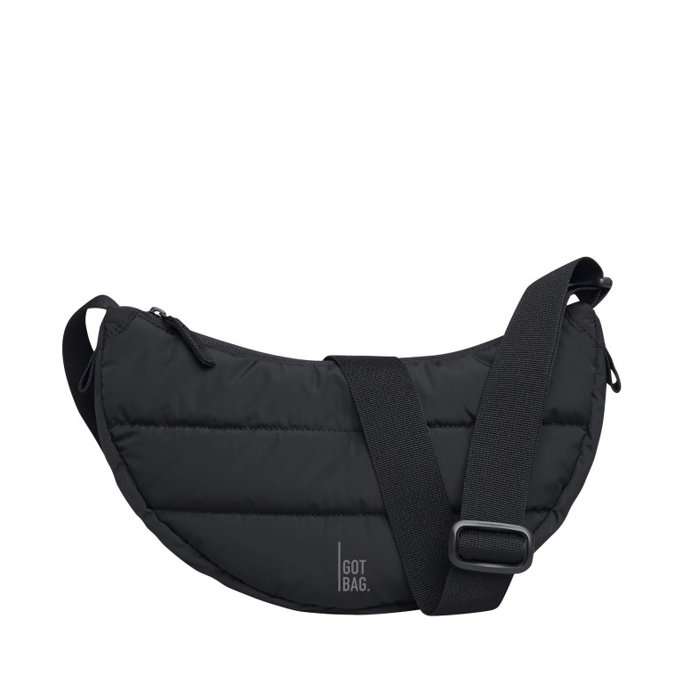 Beuteltasche Puffer Moon Bag Small Monochrome, Farbe: schwarz, taupe/khaki, beige, Marke: Got Bag, Abmessungen in cm: 32x18x9, Bild 1 von 7