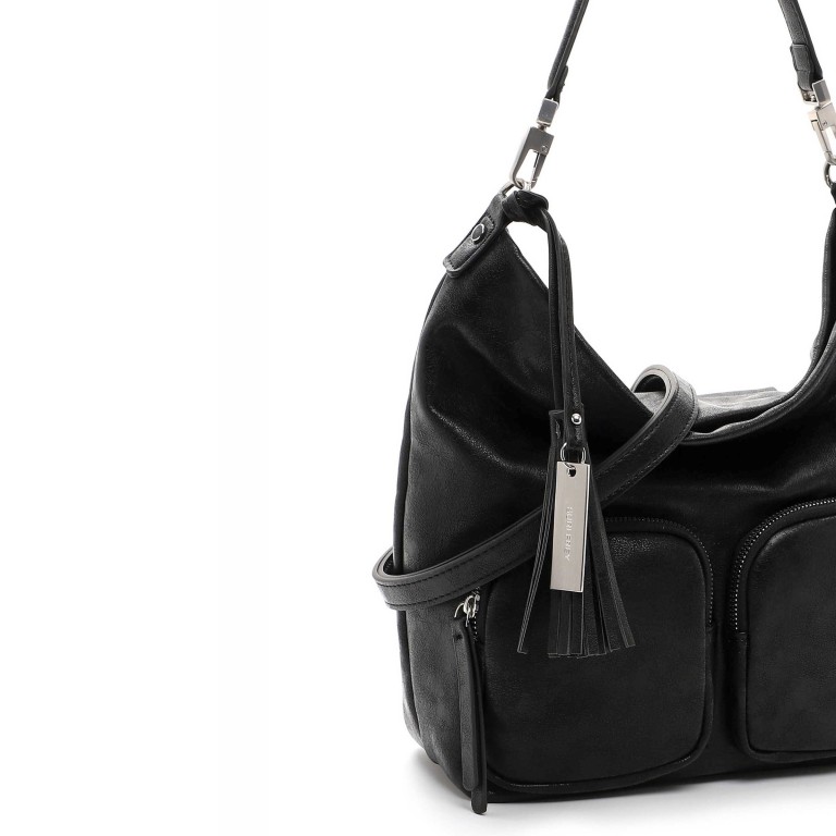 Beuteltasche Carly 14413, Farbe: schwarz, metallic, Marke: Suri Frey, Abmessungen in cm: 34.5x29.5x12, Bild 8 von 8