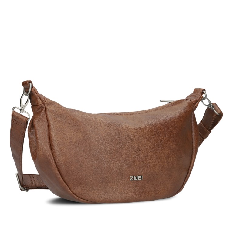 Beuteltasche Mademoiselle Halfmoon Bag M70, Farbe: schwarz, grau, blau/petrol, braun, cognac, grün/oliv, rot/weinrot, beige, Marke: Zwei, Abmessungen in cm: 34x18x11, Bild 2 von 8